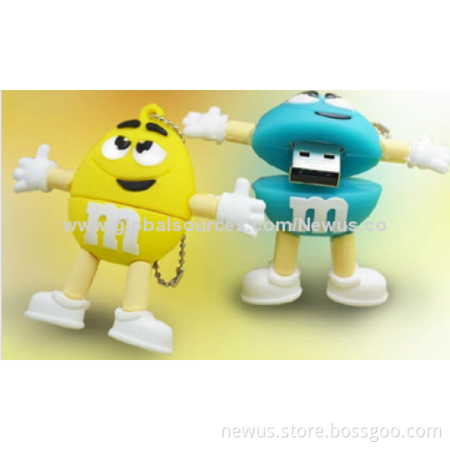 M & M USB Flash Drives 2GB-32GB Cartoon 2.0/3.0 Pen Drive